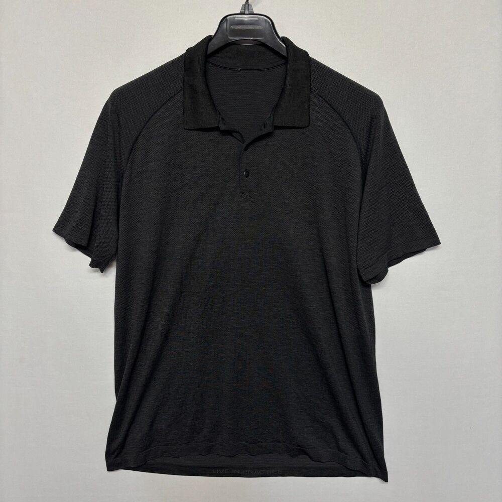 Lululemon Men Metal Vent Tech Polo Size XXL 2XL Short Sleeve D132 -22